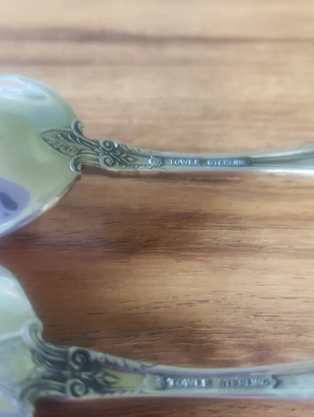 Vintage Towle Sterling Sugar & Cream Soup Spoons, 
